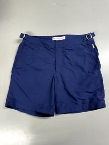 Orlebar Brown Size 28 OB Classic Bulldog Mid-Length Swim Trunks Navy Blue Men's - Picture 1 of 4