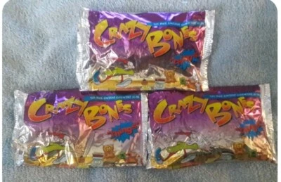 LOTE DE 3 HUESOS LOCOS VERSIÓN "COSAS" ~ NUEVOS PAQUETES DE PAPEL DE ALUMINIO SELLADOS ~☆ VER FOTOS ☆~ Foto 1 de 4