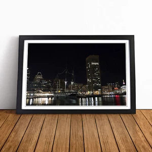 Baltimore Maryland USA Wandbild Kunstdruck gerahmt Leinwand Bild Poster Deko - Bild 1 von 7