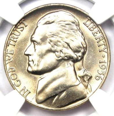 1956 Jefferson Nickel 5C (1956-P) - NGC MS67 5FS (Full Steps) - $2,250 Value! - Image 1 of 4