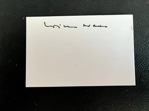 WILLIE BRANDT - FORMER GERMAN CHANCELLOR - SIGNED WHITE CARD - Picture 1 of 1