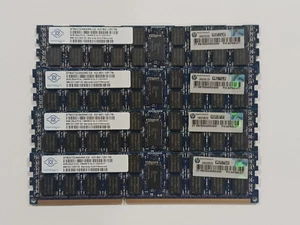 Nanya 8GB 2Rx4 PC3L 10600R - 32GB (4x8GB pieces) LOT - 647650-071 664690-001 - Picture 1 of 1