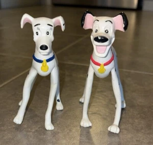 Disney Rubber Bendable Posable Figures 101 Dalmatians Pongo and Perdita - Picture 1 of 3