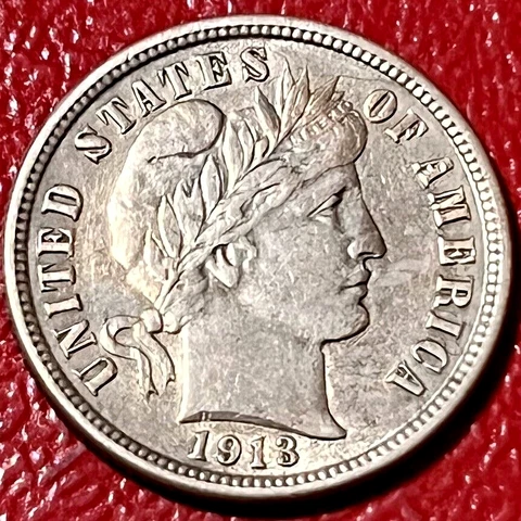 1913 BARBER DIME Cover
