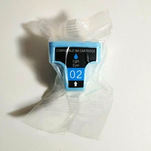 HP 02 Cyan Ink Cartridge For Photosmart 3210 3210v C6180 Printer - Picture 1 of 2