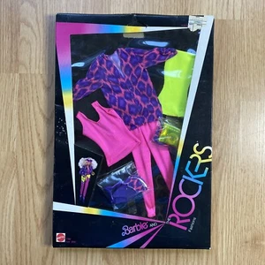 1985 Barbie and the Rockers Fashions #1166 Outfit rosa lila Leopard - Bild 1 von 9