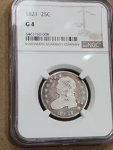 1821 Capped Bust Quarter NGC G4 Cover