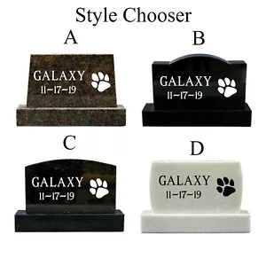 Marcador de mascotas granito lápida lápida conmemorativo grabado personalizado - Imagen 1 de 5