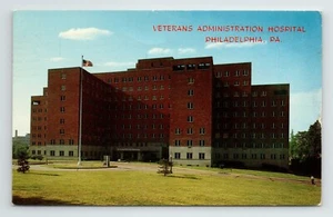 Tarjeta postal del hospital VA de veteranos de los Estados Unidos 1966 Philadelphia PA de colección - Imagen 1 de 2