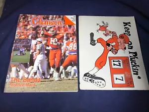 K1-80 CLEMSON TIGERS VS VIRGINIA TECH FOOTBALL PROGRAMM - 13. SEPTEMBER 1986 - Bild 1 von 7