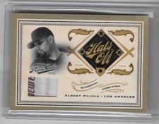 ALBERT PUJOLS 2012 PANINI PRIME CUTS HATS OFF LOGO TAG PATCH #2/2