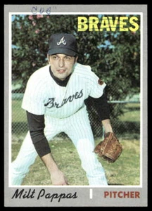 1970 Topps #576 Milt Pappas   Baseball Atlanta Braves - Picture 1 of 2