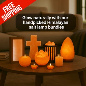 Himalayan Salt Lamp & candle holder QUALITY + DISCOUNT Pink Large & Small Decor - Picture 1 of 17