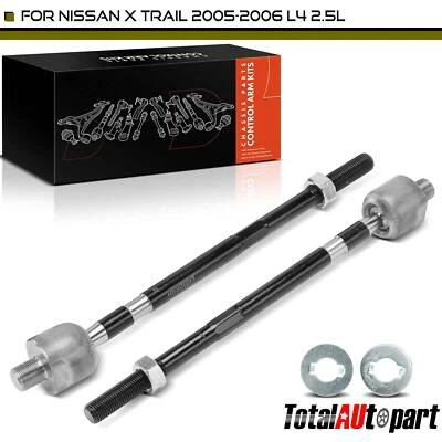 2x Kit de extremo de varilla de amarre para Nissan X Trail 2005-2006 interior de conductor delantero y pasajero Foto 1 de 4