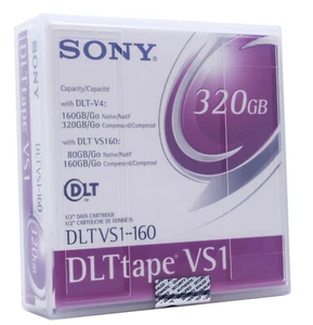 Sony DLTVS1-160 DLT Tape VS1 320GB Cartouche Données Neuf Scellé (Réf#Q-023) - Photo 1/3