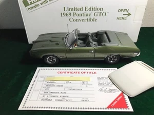 1969 Pontiac GTO Convertible Limited Edition 1:24 Scale Danbury Mint #2216 - Picture 1 of 13