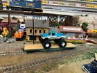 ho scale flat bed with Big Foot "Wild Foot"