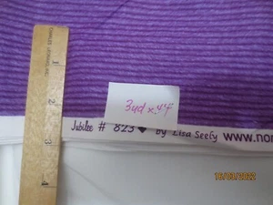 3 yds x 44" Jubilee Purple Striped Cotton Quilt Fabric Lisa Seely for Northcott - Picture 1 of 2