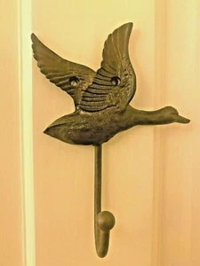 Gancho de metal Flying Duck - estilo vintage shabby chic - Imagen 1 de 2