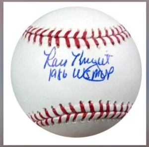 Mets Great RAY KNIGHT Autographed OML 86 WS MVP Baseball - SCHWARTZ CERTIFIED - Picture 1 of 1