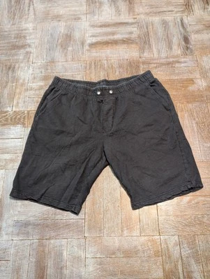 Shorts Essex Crossing Masculino Preto Tamanho Grande Casual Verão Relaxado 11" Costura Interna - Imagem 1 de 4