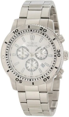 Invicta 10358 Svizzero Classico Cronografo Acciaio Inox Bracciale Uomo Orologio - Immagine 1 di 4