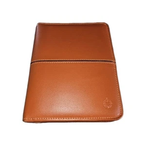 Franklin Covey Compact Leather Binder 6 Ring Zipper t7 - Picture 1 of 9