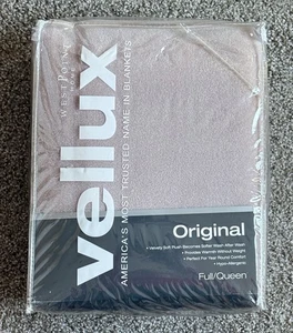 Vellux Original Decke Full/Queen Plum Rose weich warm leicht 90” x 90” Neu mit Etikett - Bild 1 von 3