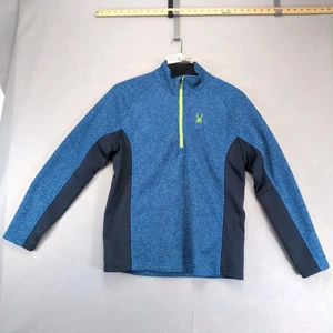Spyder Outbound Medio Peso 1/2 Cremallera Núcleo Suéter Pullover Chaqueta Para Hombre L Azul Marino - Imagen 1 de 10