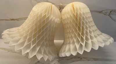 Vintage Wedding Bridal Shower Party Decorations Honeycomb 6 Bells 9" Beistle - Image 1 of 4