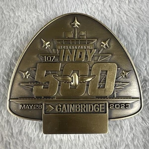 Fibbia cintura 500 Indianapolis 2023 bronzo TT487 IMS Pagoda Thunderbirds Flyover - Foto 1 di 6