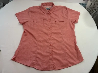 Женская рубашка для рыбалки на открытом воздухе Magellan 2XL коралловый короткий рукав впитывающая влагу - Изображение 1 из 4