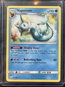 Vaporeon 42/236 Sm-Eclipse Cósmico - Poco común - Imagen 1 de 2