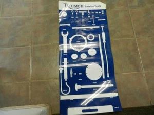 Nuevo de Lote Antiguo Triumph Aprox. 38,75x17,75" Tablero de herramientas superpuesto hombre arte de pared cueva T3880086 - Imagen 1 de 13