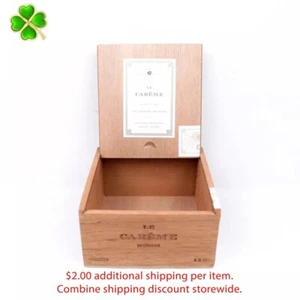 Caja de cigarros de madera vacía Le Careme Robusto 5,5" x 5,25" x 2,75" - Imagen 1 de 12