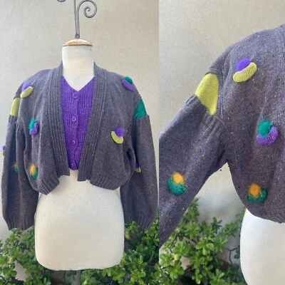 Cardigã suéter estilo bolero vintage vanguarda P/M Ménage A Trois Kippys - Imagem 1 de 4