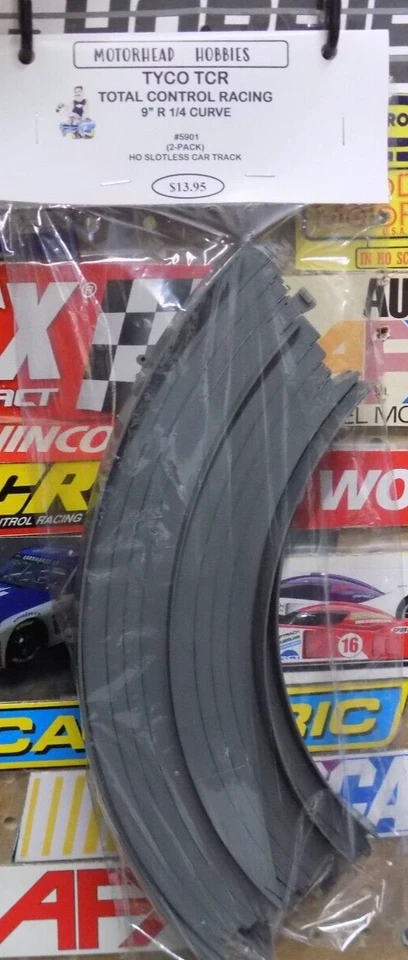 TYCO TCR, TOTAL CONTROL RACING, 9" R 1/4 CURVA, #5901, (PAQUETE DE 2) Foto 1 de 1
