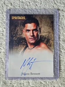 Spartacus Blood and Sand 2009 Manu Bennett Limited Edition Autograph Card - Picture 1 of 2