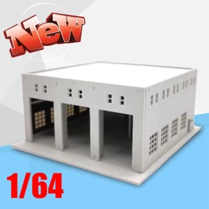 Outland Models Miniatures 3-Stall Large Garage for Trucks / Cars 1:64 K0 NEW US - Picture 1 of 7