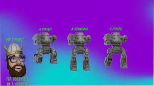 Urbanmech UM-68 Alternate Mech Model For Battletech 6mm-10mm-15mm - Picture 1 of 1