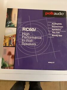Polk RC60i In-Ceiling Speakers -  Pair - White -  New