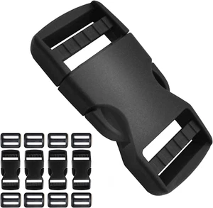 1 Zoll Seitenverschluss Schnalle 4 Stück, Tri-Glide Slide Clip 8 Stück, Kunststoff Ersatz Buc - Bild 1 von 12