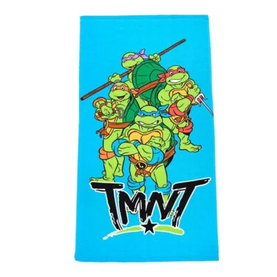 Towel - TMNT - Team Blue/Green Beach/Bath New 27x54" - Image 1 of 3