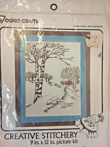 Vogart Winter Barn 2260 Creative Stitchery 9 x 12 Inch Kit New - Bild 1 von 7