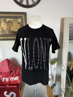 Camiseta Vlone Clásica Estampilla Logo Negra Reflectante Mediana Foto 1 de 4