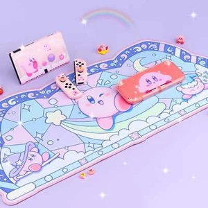Kirby Schreibtischmatte - großes blaues Anime Mousepad - Bild 1 von 7