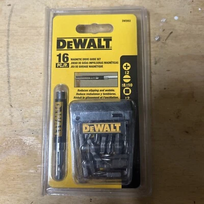 DEWALT  16-Piece Magnetic Drive Guide Screwdriver Bit Set - DW2053  ~NEW SEALED - Image 1 of 2
