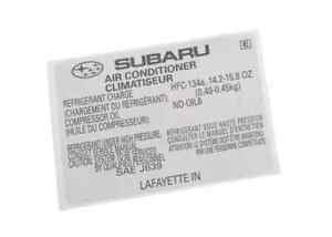 Genuine Subaru AC Label 73772AJ05A