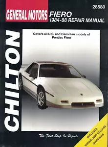 Chilton Repair Manual: Pontiac Fiero, 1984-1988 - Picture 1 of 1