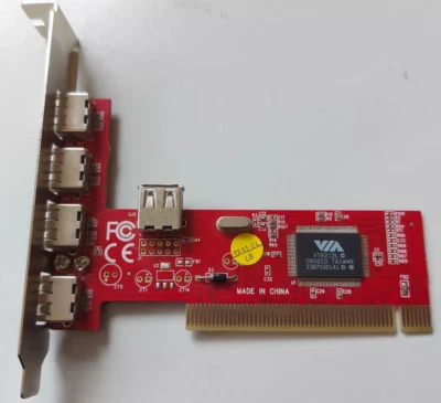 VIA 5-port (4+1) USB 2.0 Internal PCI Card ( SP-6212-4P ) REF - Image 1 of 2